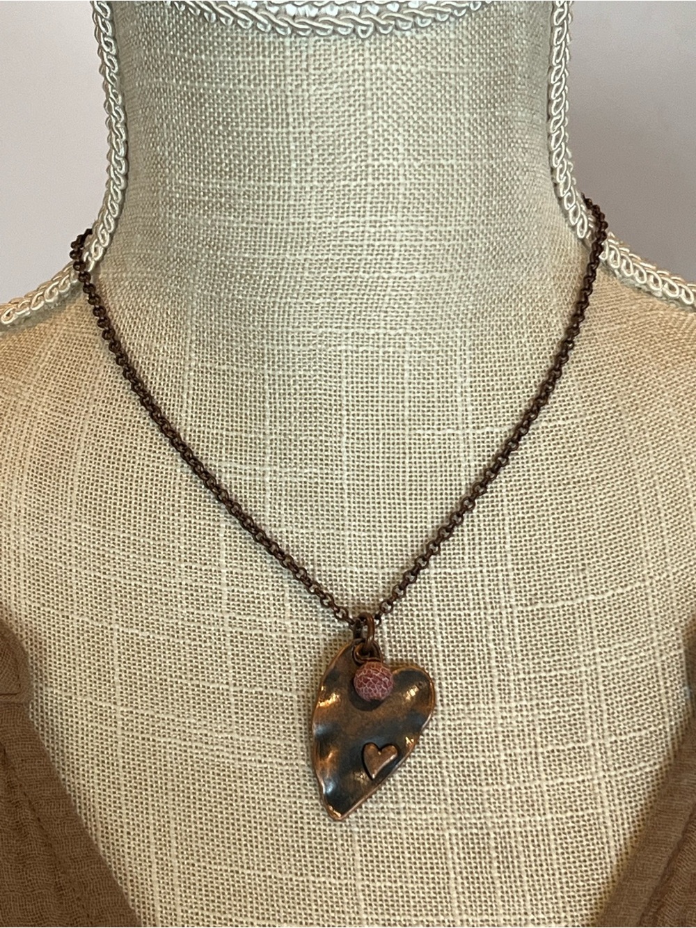 Copper Heart Necklace